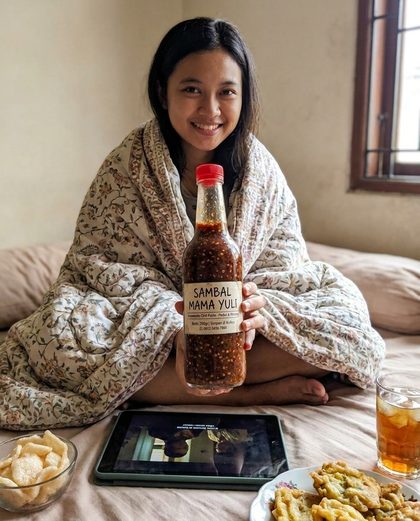 Contoh konten: Santai di kamar